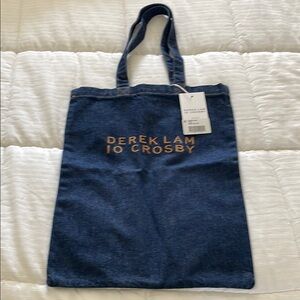 NWT Derek Lam 10 Crosby Denim Blue Tote Bag